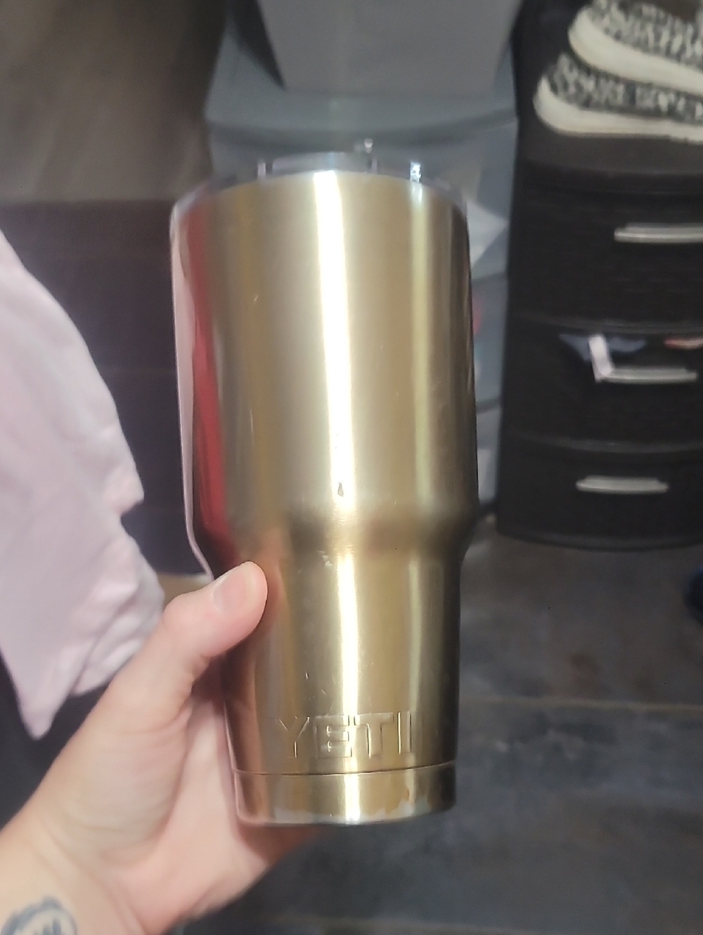 Yeti Metallic Gold Insulated Tumbler R